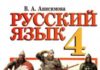 Скачати  Русский язык  4           Анисимова В.А.       Підручники Україна