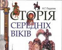 Скачати  Історія Середніх віків  7           Подаляк Н.Г.       Підручники Україна